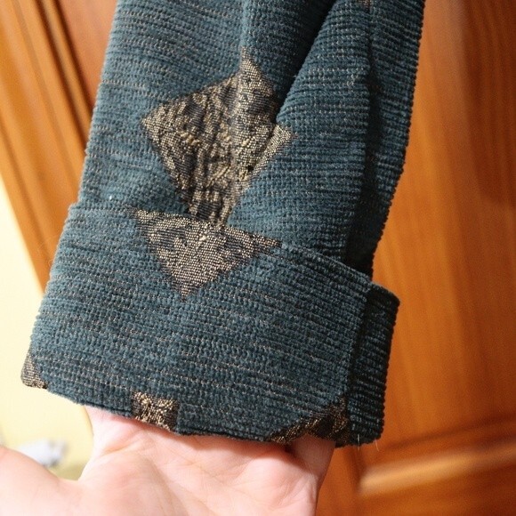 Debra Hodges Handmade Artisan Art To Wear Tapestry Blazer Jacket LG OOAK - Picture 8 of 13